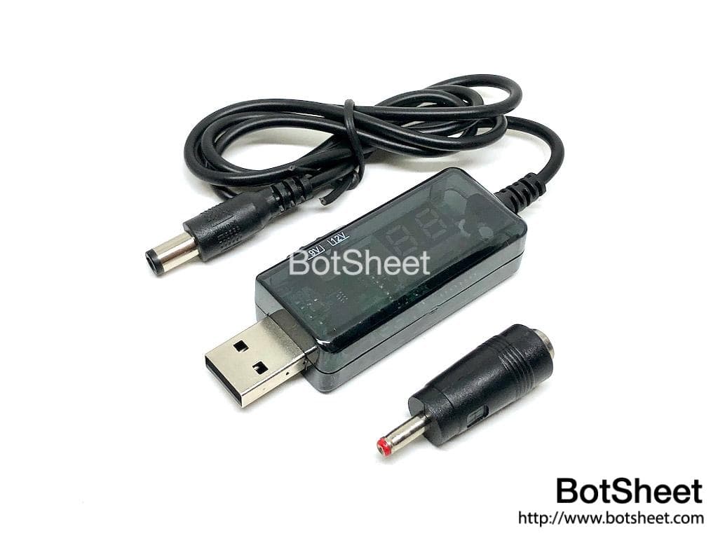 USB轉DC升壓電源線 (5V轉9V-12V)